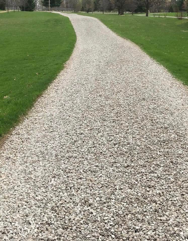 Concrete being poured for a new driveway